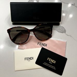 Fendi 58mm Gradient Cat Eye Sunglasses